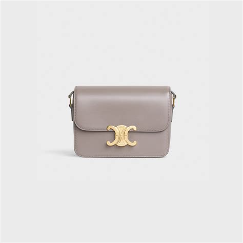 celine teen triomphe pebble|Women's Teen Triomphe bag in shiny calfskin .